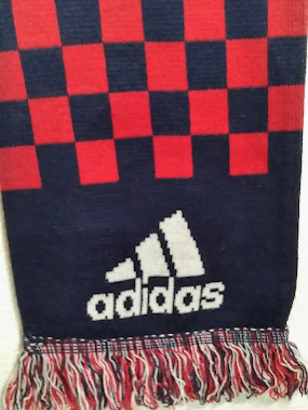 NWOT Adidas New York Red Bulls Fan Scarf | Soccer Supporters Scarf | Fringe Ends
